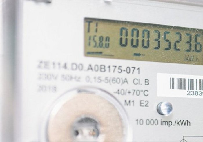 Das Bild zeigt die Verbrauchsanzeige eines Smart Meters.