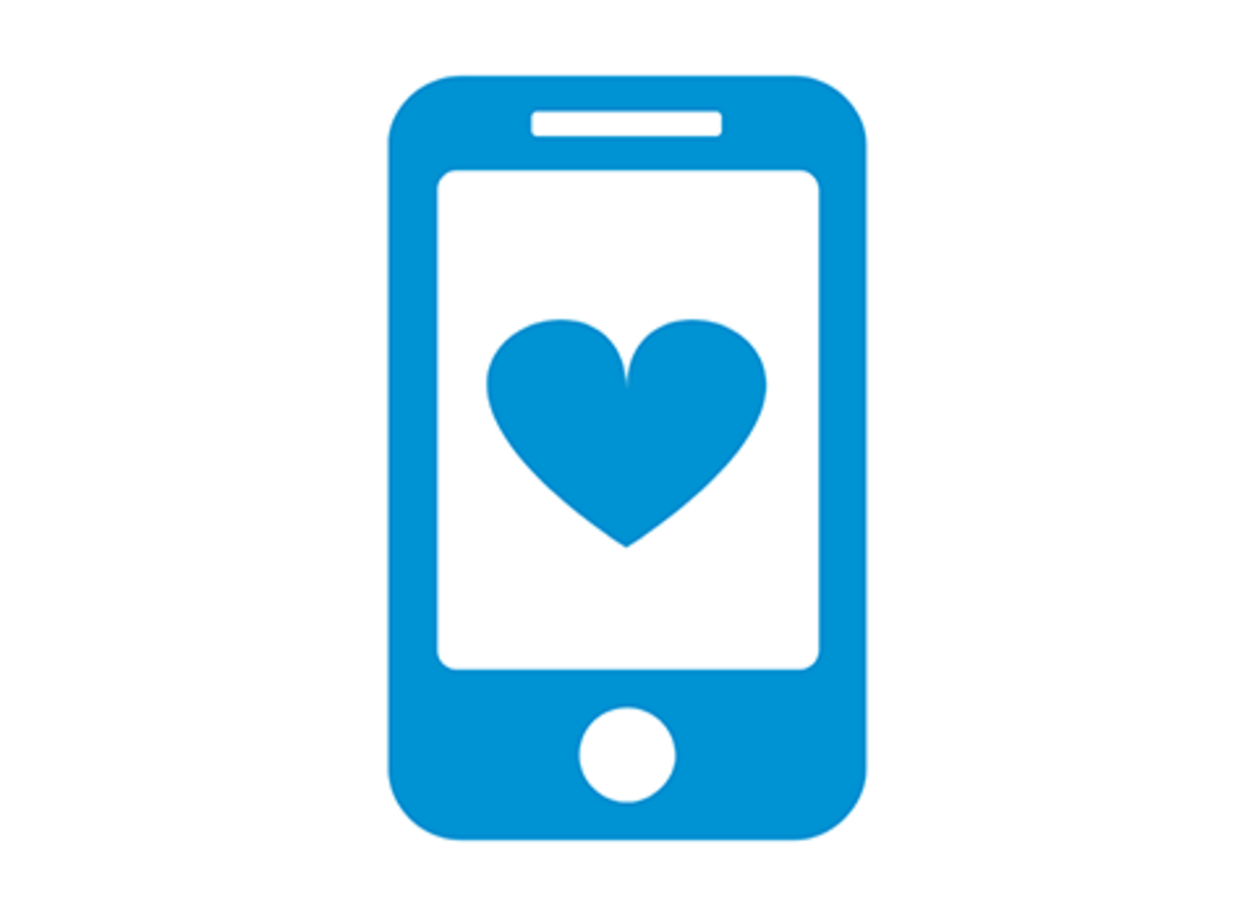 Ein blaues Icon mit dem Thema Autostrom-App.